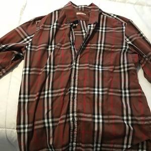 Burberry men’s XXL long sleeve buttons down shirt